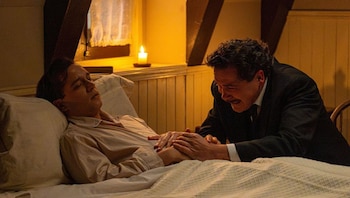 'La Promesa': Santos y su padre se despiden con el corazón en la mano. (RTVE)