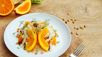 Ensalada italiana de naranja e