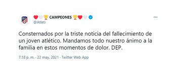 Un muerto en los festejos del Atlético