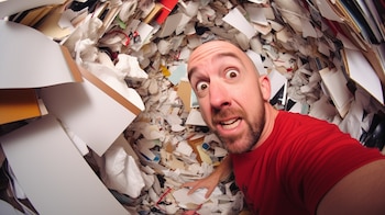 Una imagen impactante del agotamiento