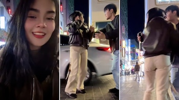 na joven grababa un TikTok