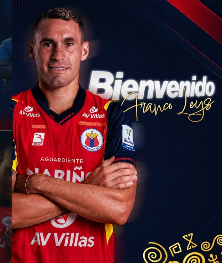 El argentino Franco Ezequiel Leys fue anunciado como nuevo fichaje del Deportivo Pasto - crédito Deportivo Pasto