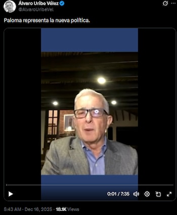 Expresidente Uribe afirmó que Paloma