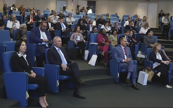 Parte de los asistentes al 197 Período de Sesiones de la Comisión Interamericana de Derechos Humanos (CIDH) que se realiza en Panamá. (MINRE)