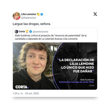 Los llamativos tuits de Lilia