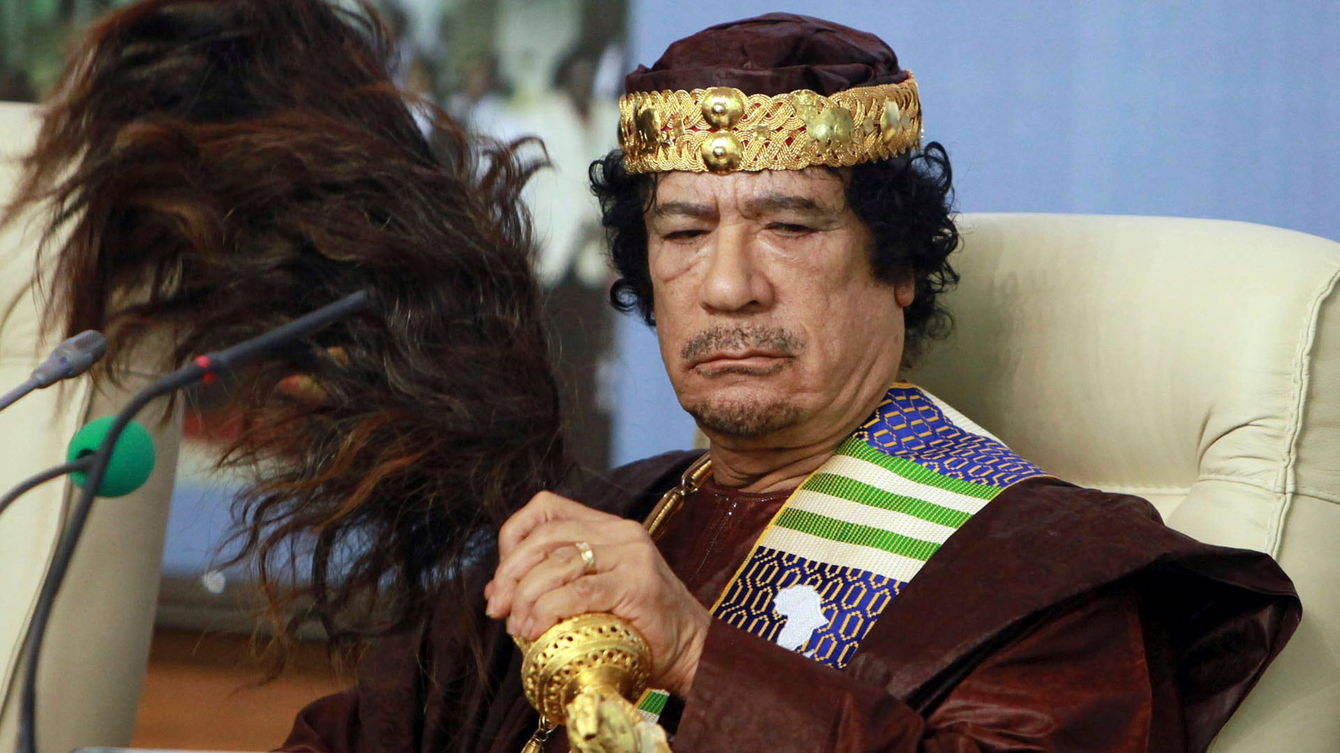 Muamar Gadafi el dictador libio que murió hace quince años a mano de los que él persiguió durante décadas (AP)