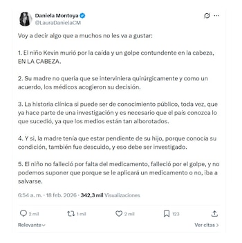 Con este comentario, una usuaria