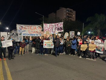 La manifestación frente al Juzgado