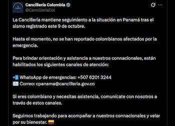 Terremoto en Panamá