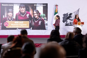 Por instrucción de la presidenta, la cifra se duplicó hasta alcanzar los 400 mil espacios para el próximo ciclo escolar.