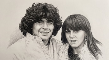 diego maradona claudia villafañe