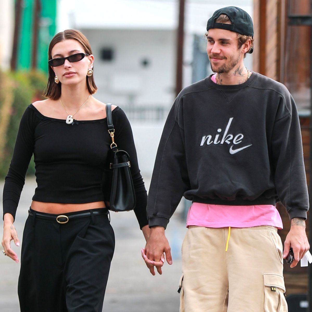 La pareja anunció el nacimiento de su primer hijo Jack Blues en agosto de 2024 (Backgrid/The Grosby Group)