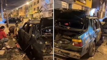 El vehículo quedó totalmente inservible