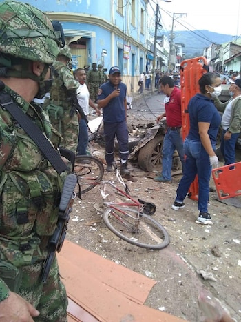 Atentado terrorista en Corinto, Cauca,