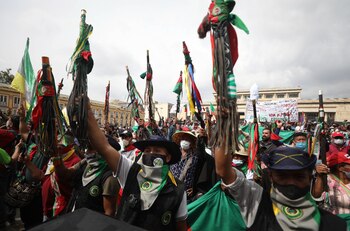 Las comunidades indígenas llegaron esta