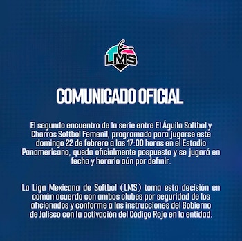 La LMS dio a conocer