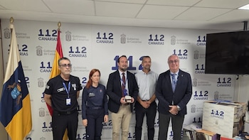 El 112 Canarias recibe un reconocimiento de la NASA por su contribución en el desarrollo del proyecto lunar Artemis