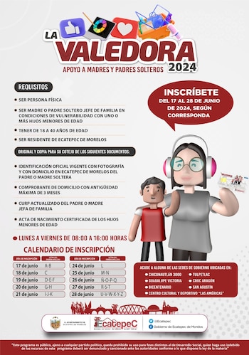 Tarjeta Valedora 2024: Un paso
