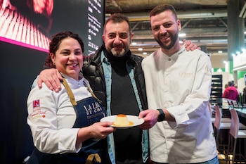 Andrea Fuentes y Yassin Hannin,