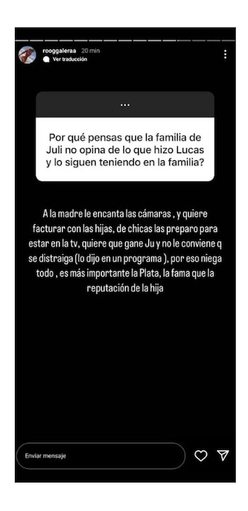 Habló la supuesta amante de