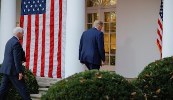 Pence y Trump en los