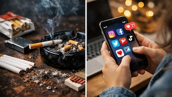 El consumo de redes sociales muestra patrones históricos similares a la adicción al cigarrillo