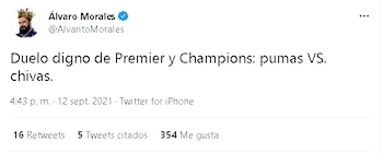 Morales realizó comentarios de manera