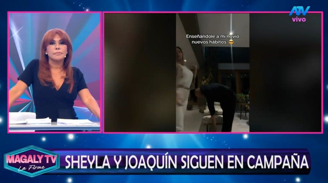 Magaly Medina arremete contra Sheyla Rojas y le recuerda a Sir Winston por defender a Joaquín Ramírez: “Contigo no se iba a casar”. Captura: Magaly TV La Firme.