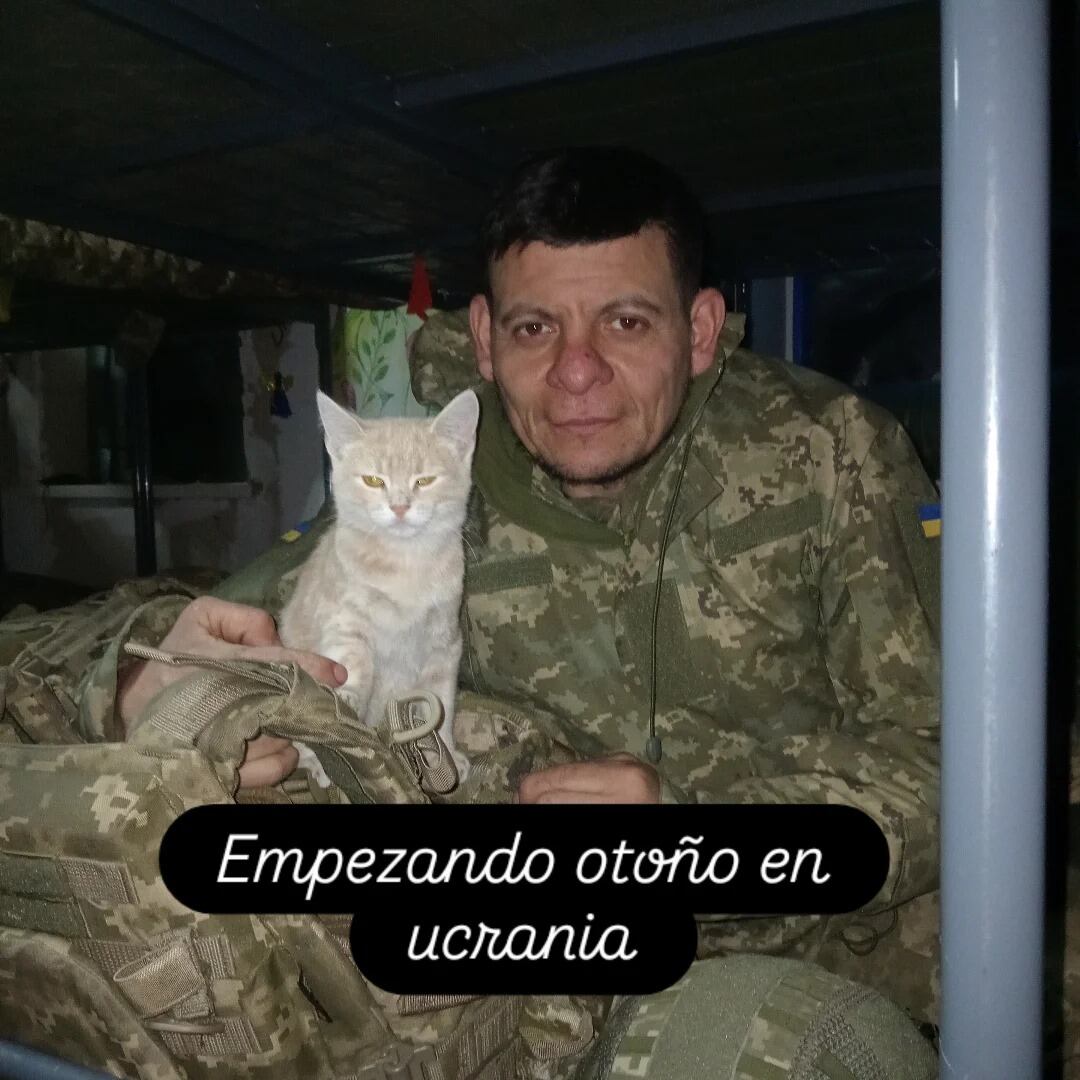 Mariano Franco, uno de los argentinos que se alistó al ejército de Ucrania