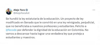 El representante Alejandro Toro, pese