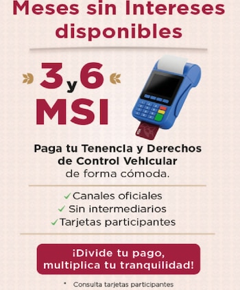 tenencia descuentos Edomex pago a meses sin intereses