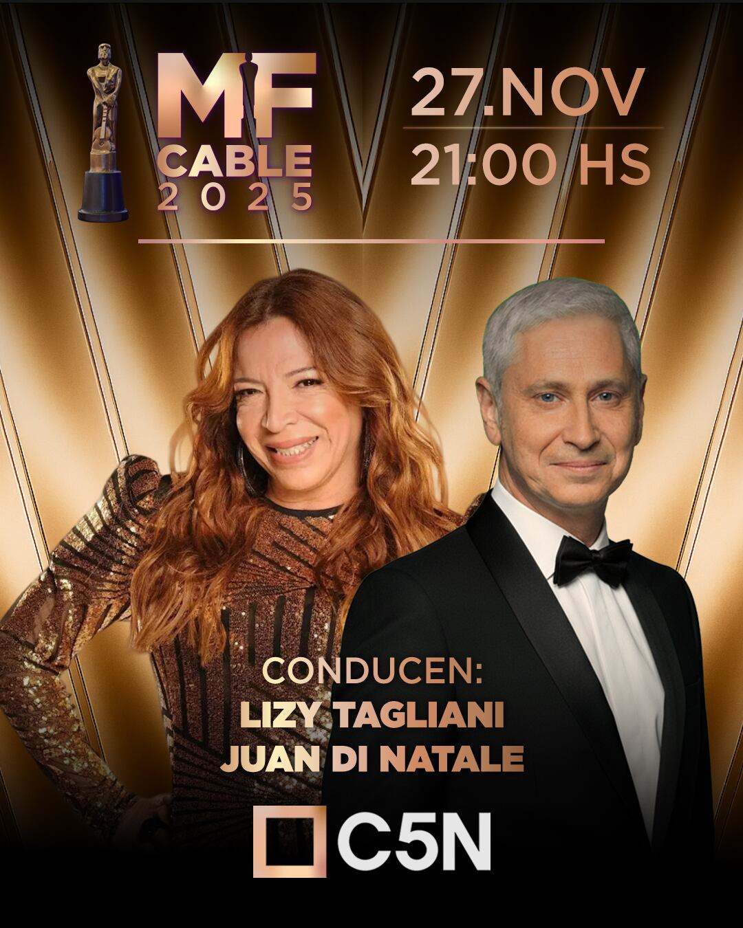 Lizy Tagliani y Juan Di Natale son los encargados de llevar las riendas en esta edición (Instagram)