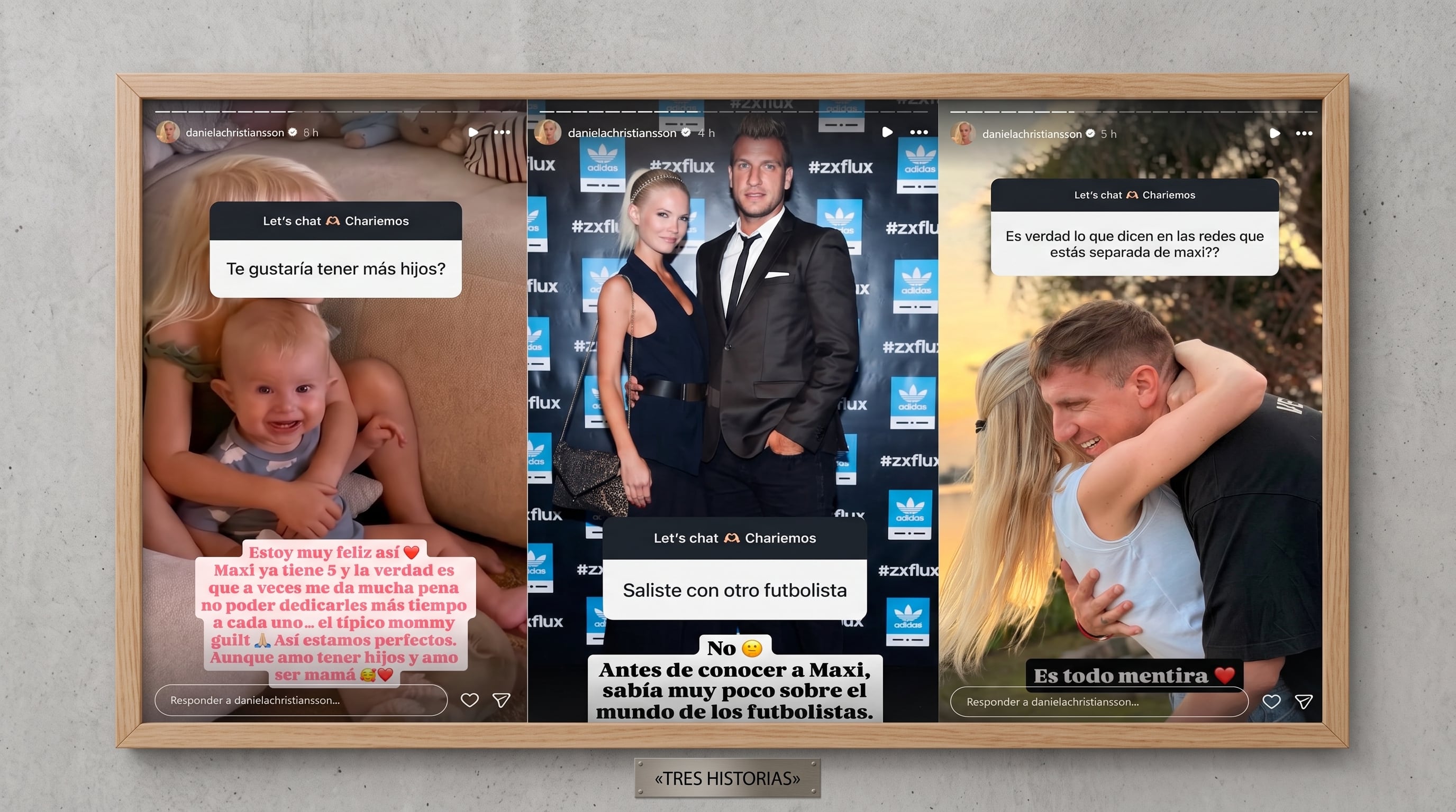Daniela Christiansson se refirió a su vínculo con Maxi López y cómo se aleja de la toxicidad (Instagram)