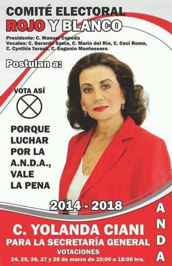 Ciani fue destituida de la