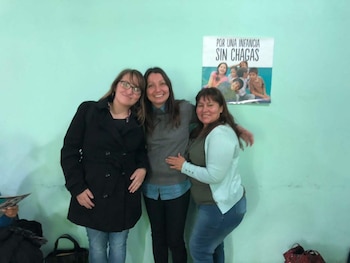 Stella Maris Cabral (centro) con