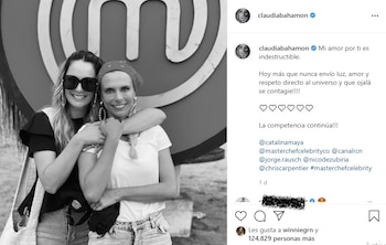 Post en Instagram de Claudia