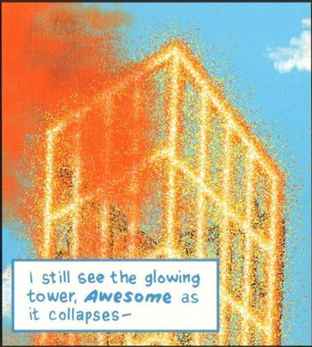 "Los huesos encendidos, amenazantes, de