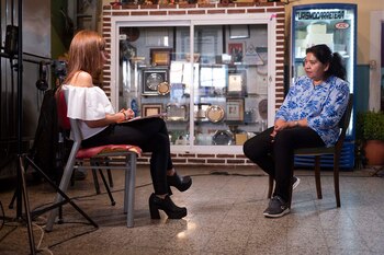 Matgarita Barrientos en entrevista con