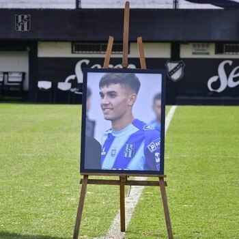 La fotografía del joven futbolista,