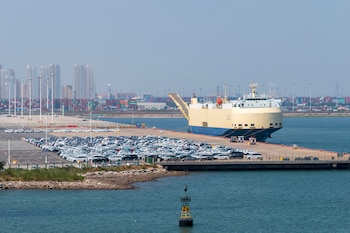 Puerto de Tianjin, China.