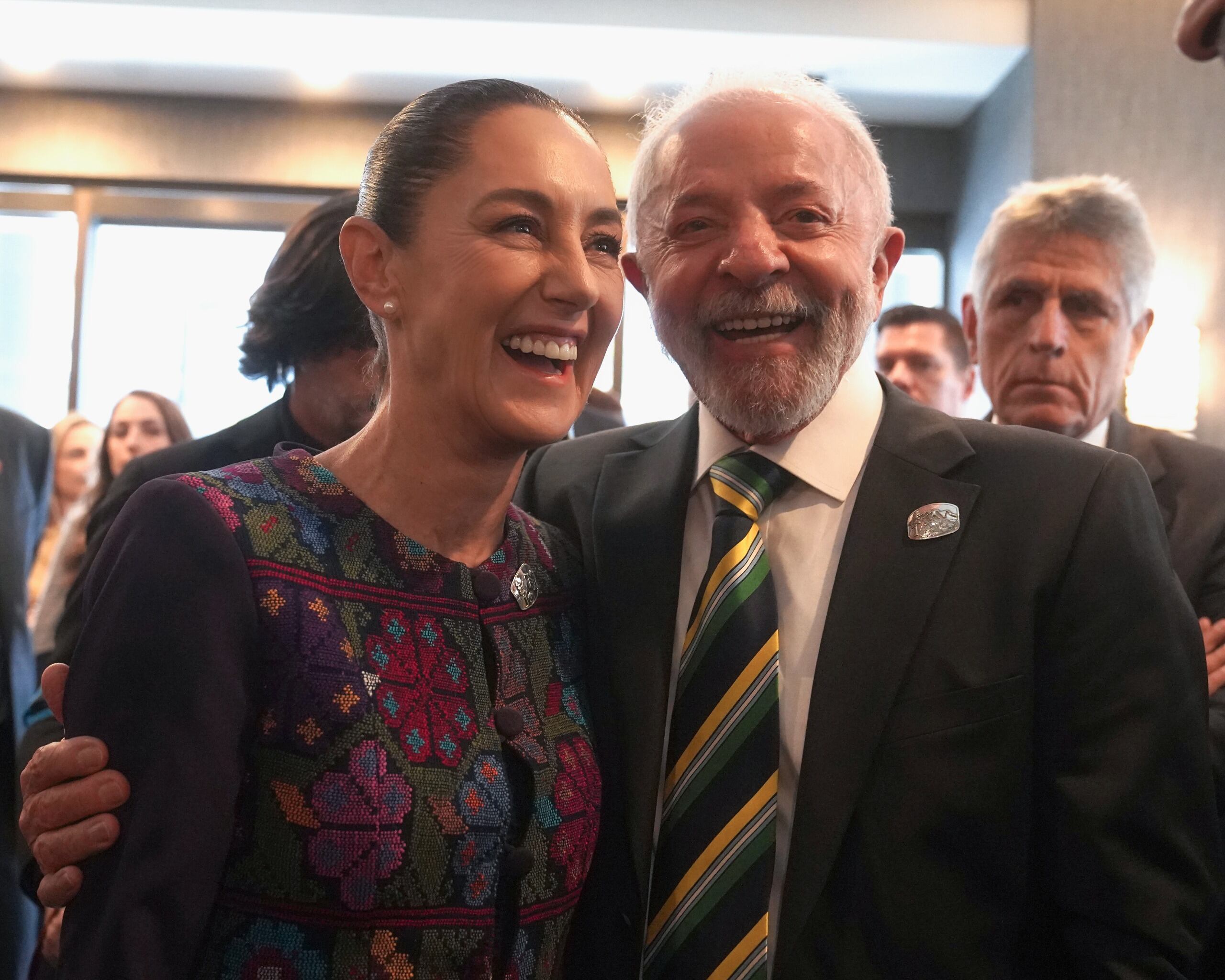 Otra izquierda. Lula da Silva estuvo con la mexicana Claudia Sheinbaum en la cumbre del G7.