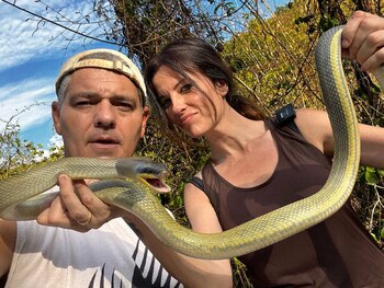 Frank Cuesta y Cristina Seguí