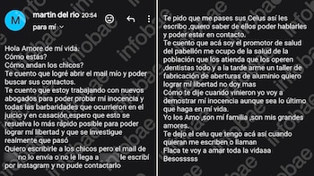 "Te voy a amar toda la vida": el doble parricida de Vicente López le escribió a su ex desde la cárcel, insistió en su inocencia y lo sancionaron