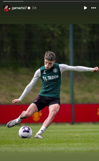 La publicación de Alejandro Garnacho