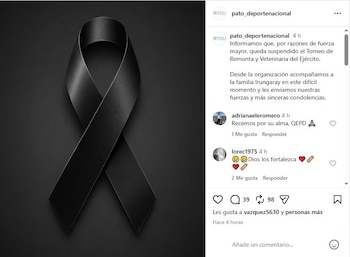 Las autoridades suspendieron el Torneo de Remonta y Veterinaria del Ejército en señal de duelo