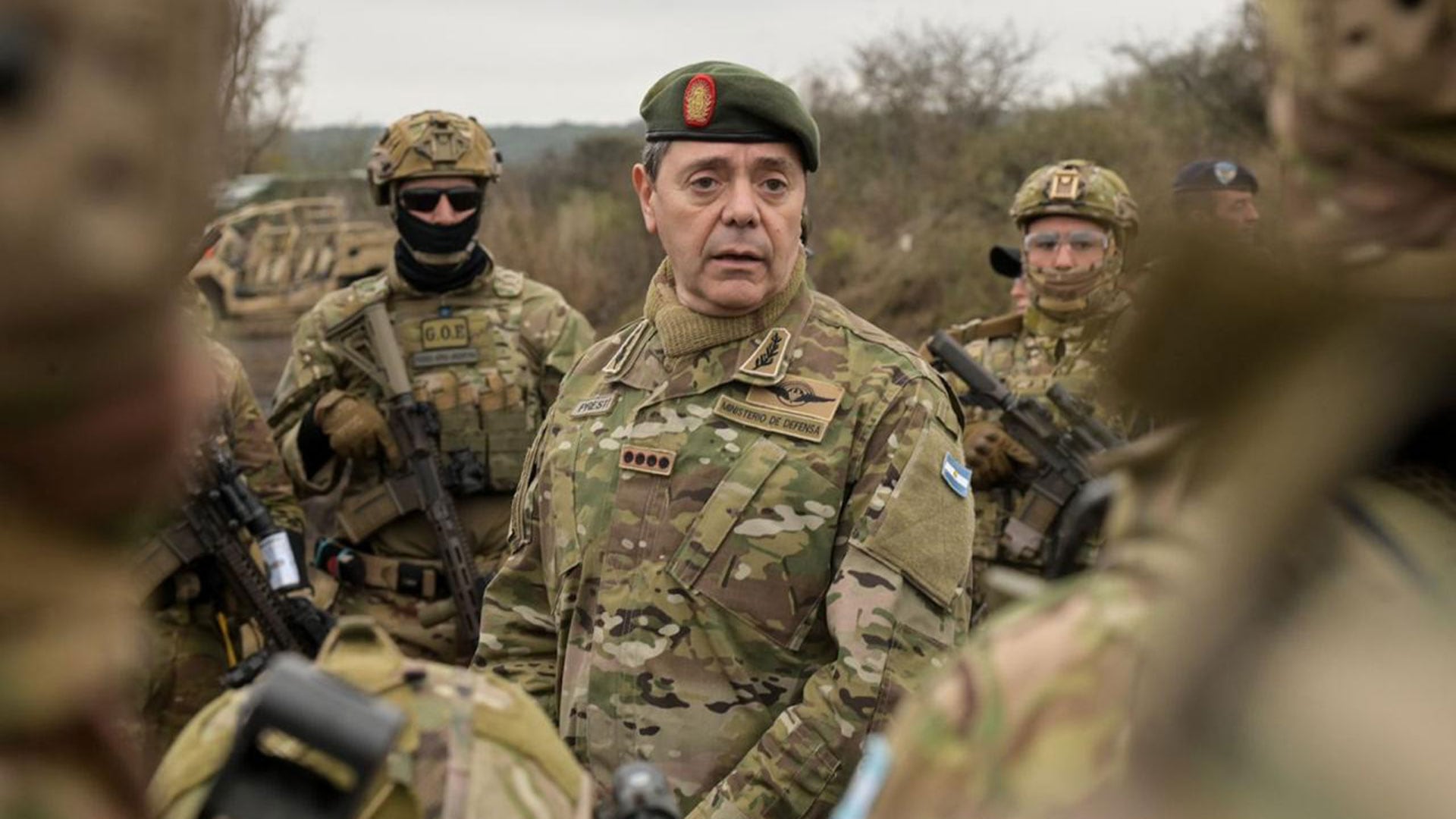 El ministro de Defensa, Carlos Presti