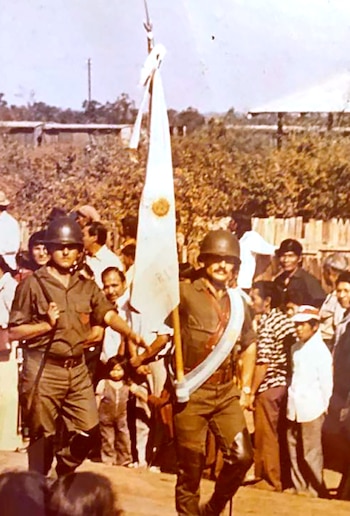 El entonces subteniente Berdina como