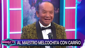Melcochita y Heidy Amado: joven pareja del artista revela cómo viven su relación y responde sobre su intimidad. Captura: Magaly TV La Firme.