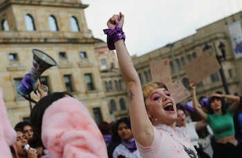 En las calles de Bogotá