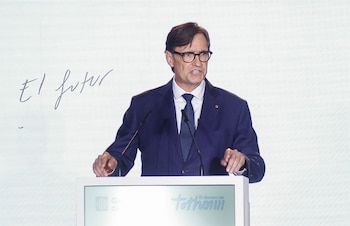 14/09/2026 El president de la Generalitat, Salvador Illa, ofrece la conferencia 'El futur és aquí' por el ecuador de su mandato, a 14 de septiembre de 2026, en Barcelona, Cataluña (España).
POLITICA
Kike Rincón - Europa Press